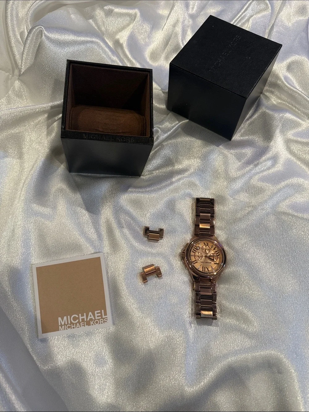 Michael Kors Rose Gold Tone Men’s Chronograph Bracelet Watch
